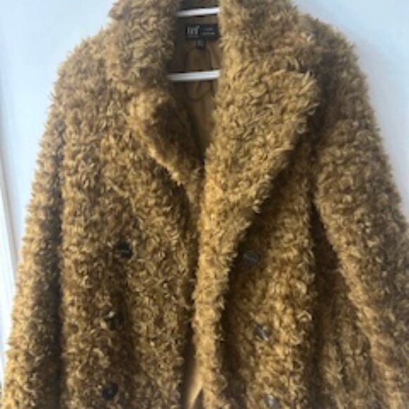 ZARA FAUX FUR COAT - Picture 1 of 8